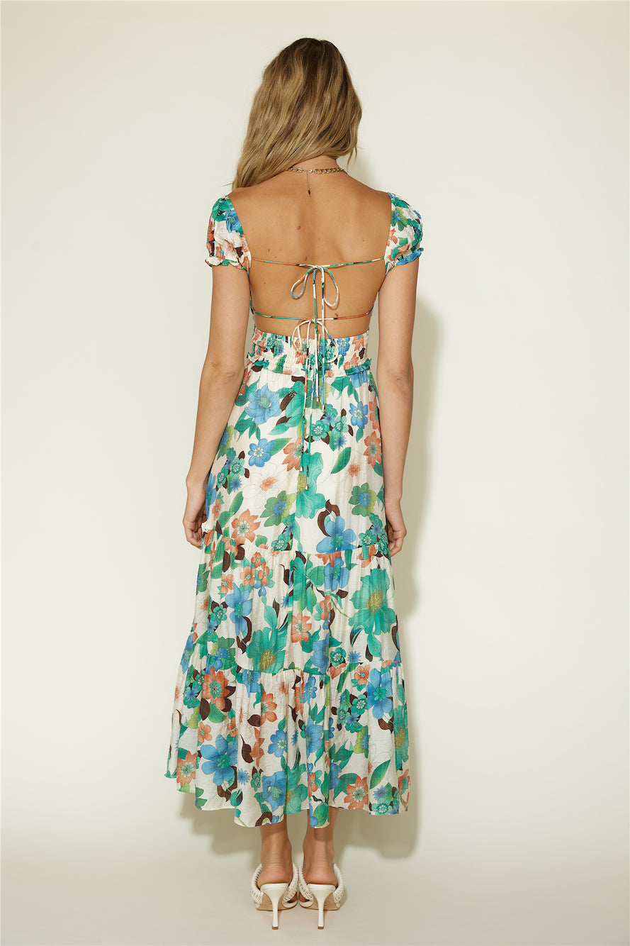 Afternoon Glow Maxi Dress Floral